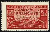 Adherez a la Radio Agricole Francaise (rot) Allerlei