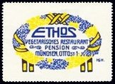 Ethos Vegetarisches Restaurant gelb blau