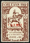 Orleans 1912 500 Anniversaire de la naissance de Jeanne d'Arc braun